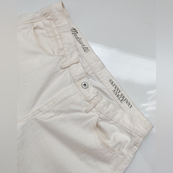 Madewell Skinny Ankle Jeans High Rise Waisted Jeans Classic Stretch Comfort 32 - Picture 4 of 10